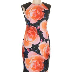 Calvin Klein Coral Pink Floral Dress, size 6